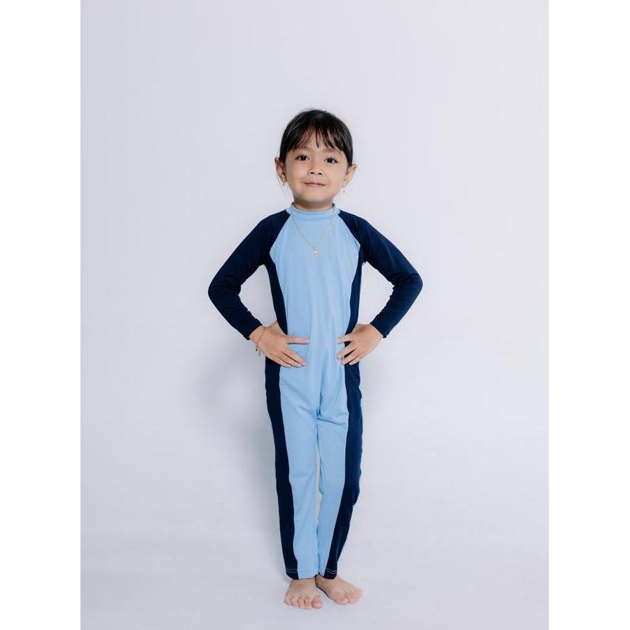 BAJU RENANG ANAK POLOS PANJANG PEREMPUAN DAN LAKI-LAKI  2-13 TH