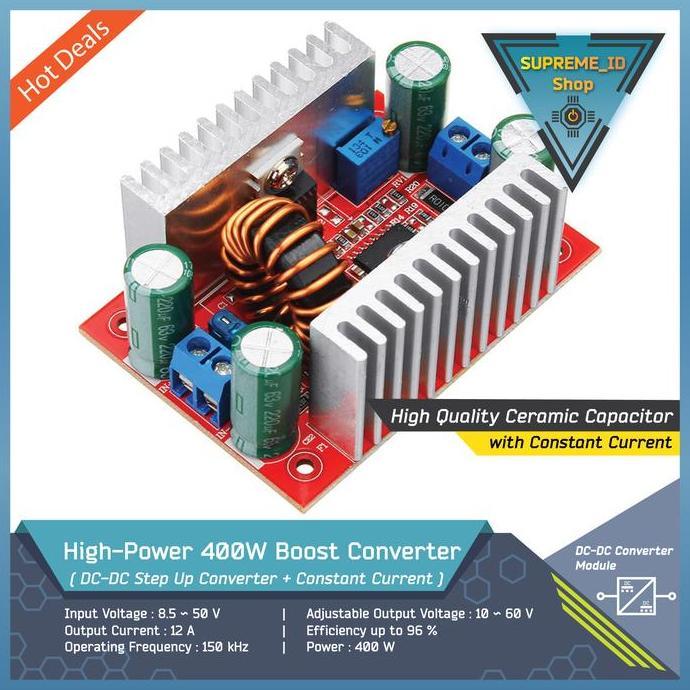 Callbe- 400W High Power Dc-Dc Step Up Boost Converter | 12A