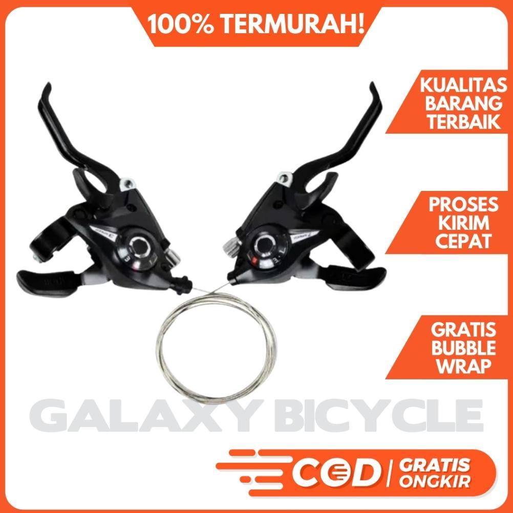 Shifter Brake Set Sepeda Shimano 3 x 7 Speed ST-EF51 Operan Gigi Sepeda Lipat MTB DLL