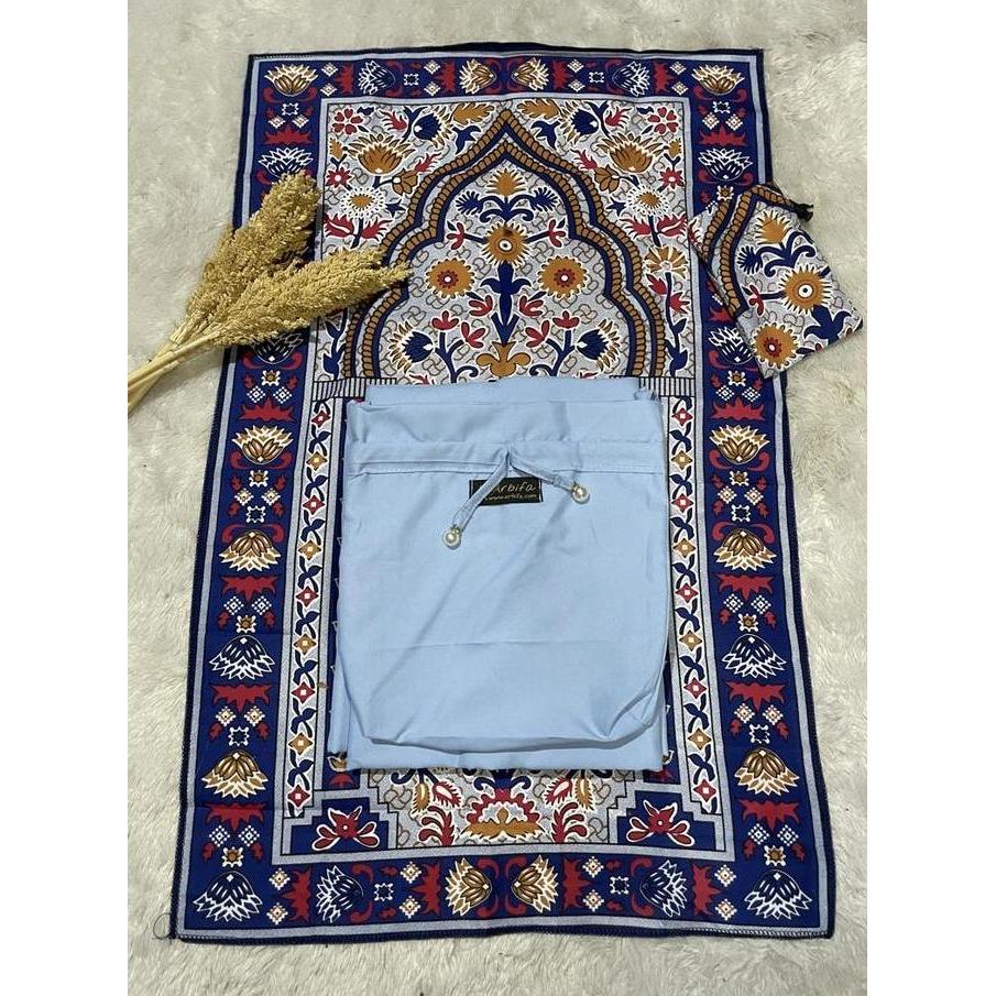 BEST SELLER ARBIFA | FULL SET MUKENA + SAJADAH KEPALA JAMILA DEWASA TRAVEL SERIES KATUN POLOS RENDA 