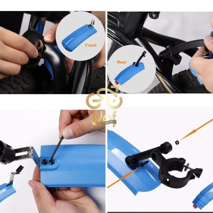 Ready WEST BIKING 015 Fender Telescopik Spakbor Lipat Sepeda MudGuard 714015