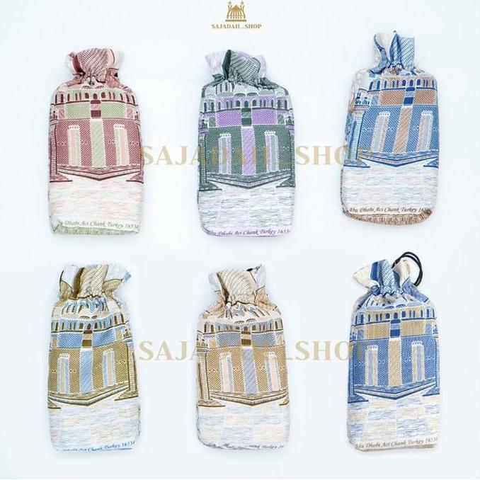 BEST SELLER (NEW) SAJADAH ABU DHABI TURKEY PRAKTIS SOUVENIR HAJI 5 WARNA SERUT