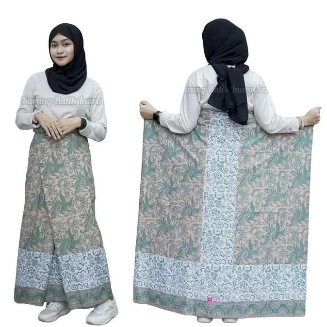 FREE ONGKIR SARUNG BATIK INARA WARNA CERAH CANTIK ANTI LUNTUR PEKALONGAN MUSLIM MOTIF DEWASA HITAM M