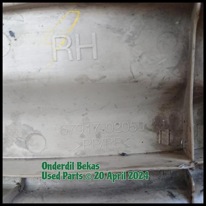 BEST DEAL DOOR SILL PLATE KANAN BELAKANG RH TOYOTA COROLLA ALTIS 2003