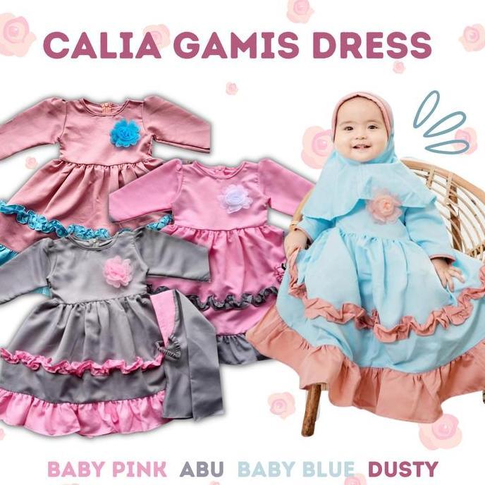 NEW gamis anak perempuan balita 12 bulan Calia gamis