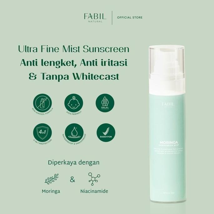 [2 pcs] Fabil Bundle FYP Skin Tint 30gr Daycream CC Cream BB Cream + Moringa Sunscreen Mist - Paket 