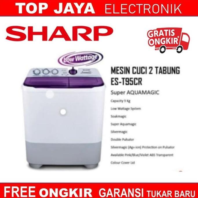 Jaya- Mesin Cuci Sharp 9 Kg 2 Tabung.Sharp Mesin Cuci 9Kg 2 Tabung