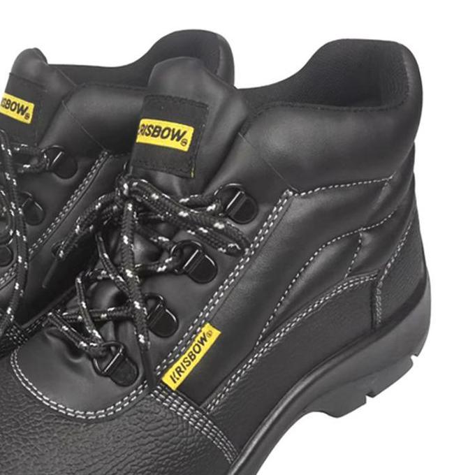 AZKO Krisbow Ukuran 40 Argon Sepatu Pengaman 6 Inci - Hitam Sepatu Kerja Safety Shoes Boot Pria Boot