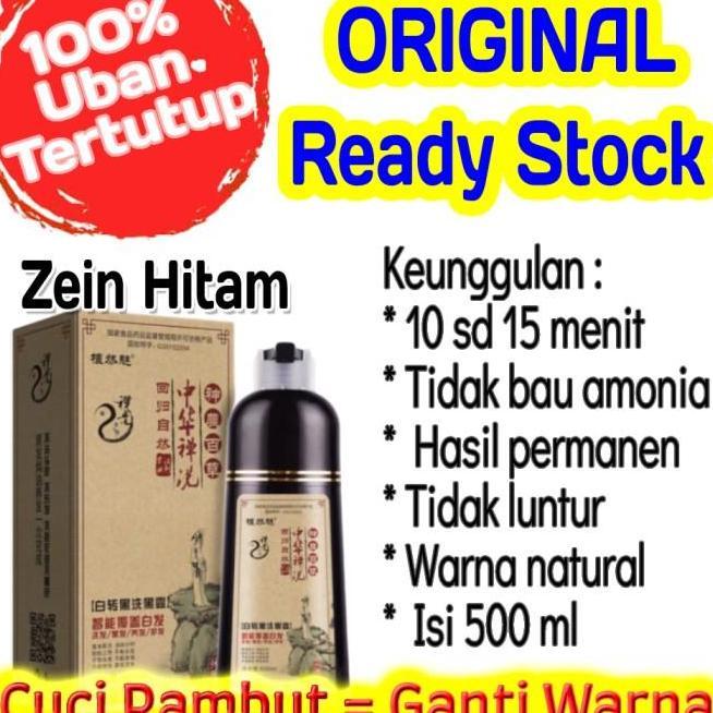 Shampoo Uban Zhi Ran Mei Cat Pewarna Penghitam Rambut Semir Penghilang Uban Zhiranmei