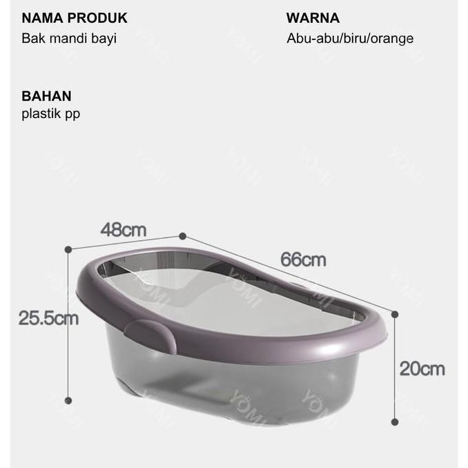YOMI Bak Mandi Bayi 8801/ tempat mandi bayi / Bathtub Bayi