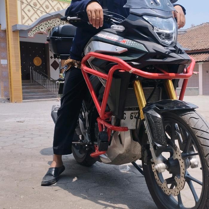 Tubular Honda Cb150X Aksesoris Cb150X Pelindung Body Motor Crashbar Cb 150Rx Plus Baut Motorcycle Be