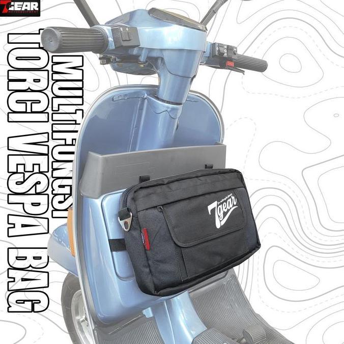 '' TAS MOTOR BAGASI DEK DEPAN VESPA 7GEAR GTS SPRINT LX CORSA PX ''