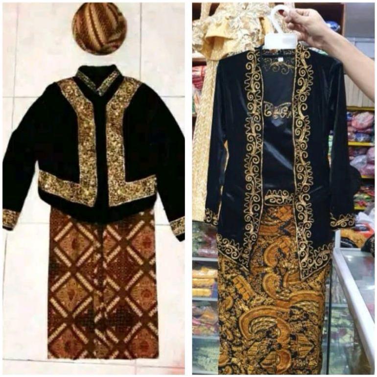 Pakaian Adat Jawa Anak Dan Dewasa / Baju Beludru Bordir Adat Jawa