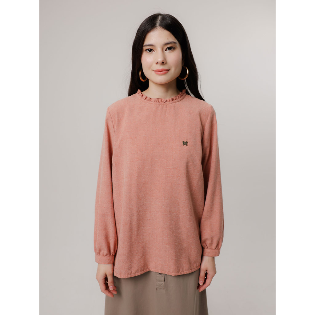 EXPAND Riska Blouse |Kemeja Wanita - Atasan Lengan Panjang