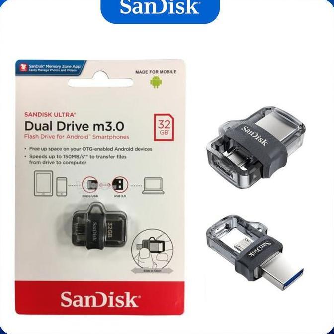 Flashdisk OTG 32 GB Sandisk dual usb drive 32GB flasdisk usb 3.0