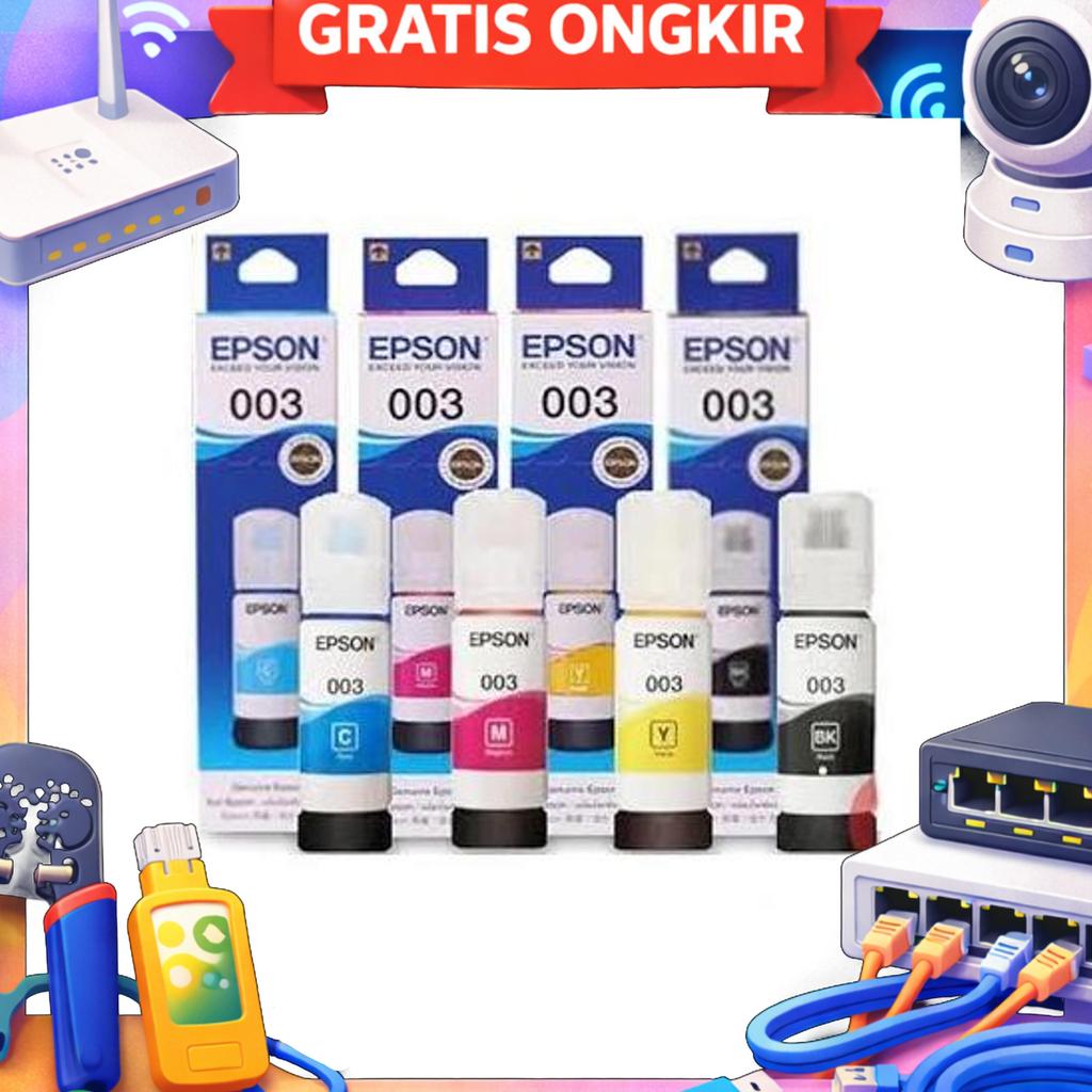 Tinta Refill Printer Epson 003 Original  (1 Pcs) Tinta Printer / Tinta Isi Ulang Epson