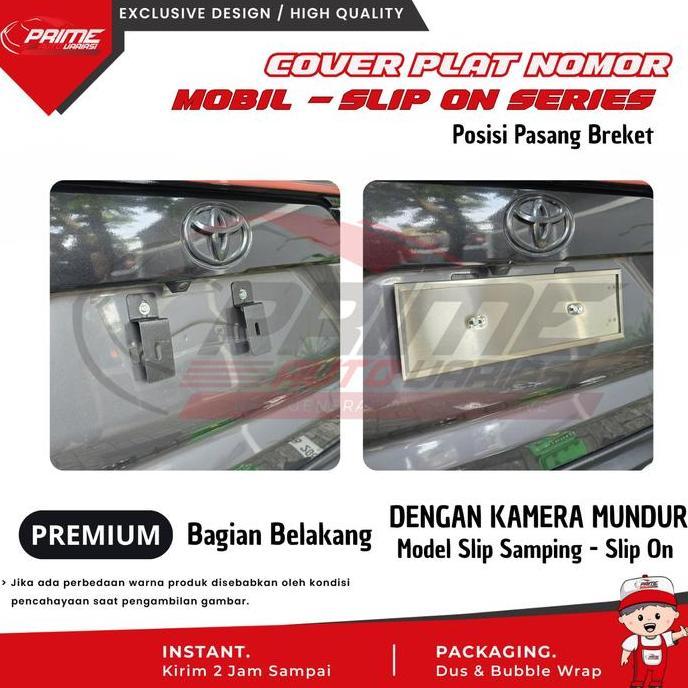 [SLIP ON] Tatakan Dudukan Plat Nomor Mobil Slip Samping Tempat Plat nomor Mobil Plat Slip On