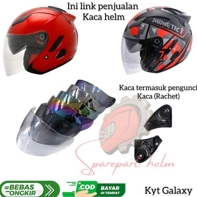 Kaca helm Kyt Galaxy Slide visor helm Kyt Galaxy Slide Rachet
