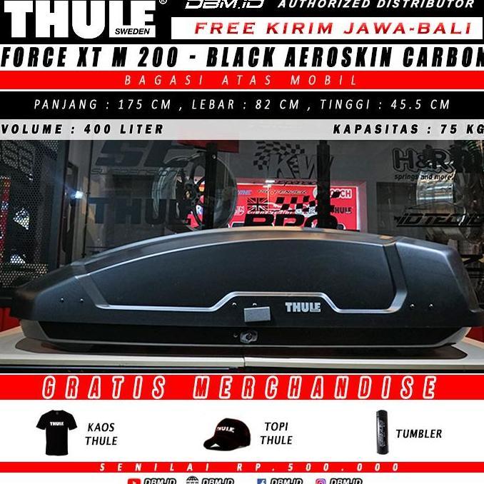 Roof Box Thule Force Xt 200 M Bl Aero Bagasi Atas Mobil Kualitas Terbaik Harga Termurah