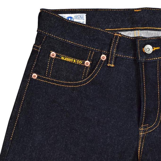 Sleigh Co - Vhagar 16oz  Pants Denim Selvedge Accent - Extra Deep Indigo murah