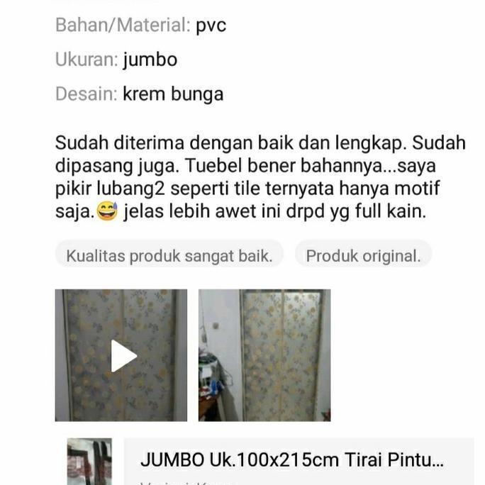 Jumbo Tirai Pintu Magnet PVC
