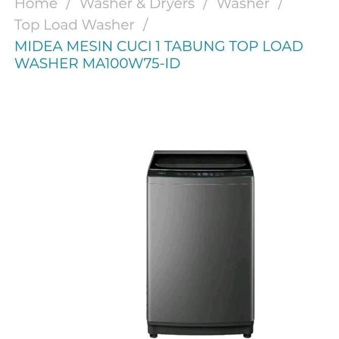 Terlaris Mesin Cuci 1 Tabung Midea 7,5 Kg - Ma100W75-Id