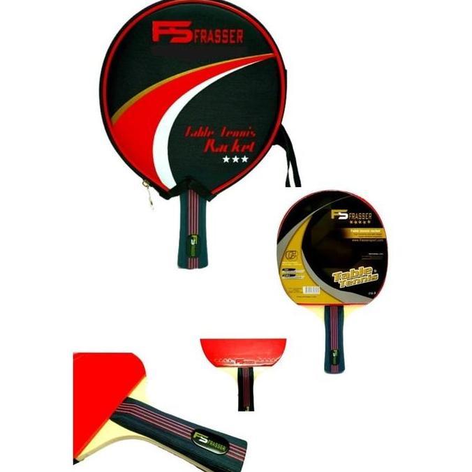 Bet Pingpong Tenis Meja Frasser Plus Tas Bulat 9265 3 stars (TERBAIK) (TERBARU) (TERMURAH)