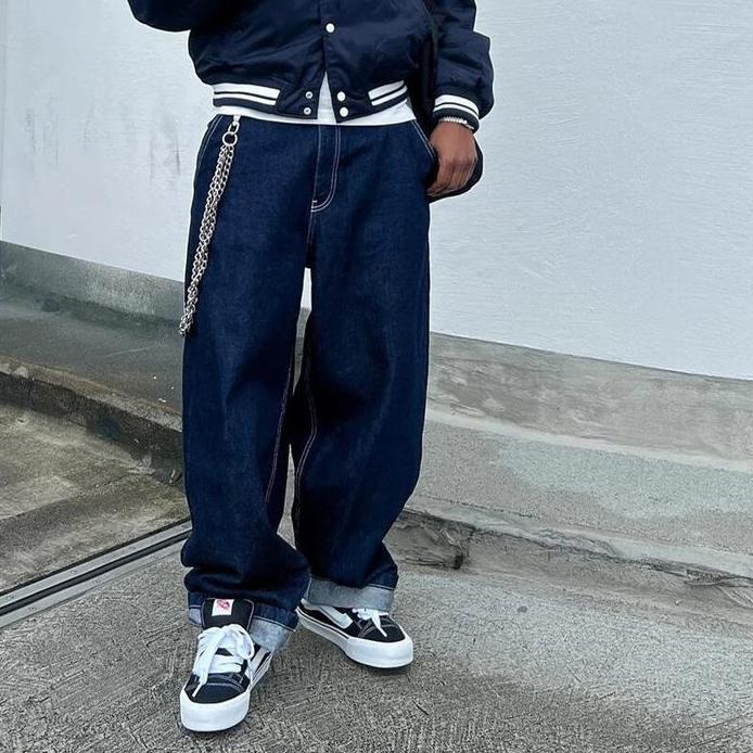 Hypestore Celana Jeans Pria Bershka Men Faded Skater Jeans murah