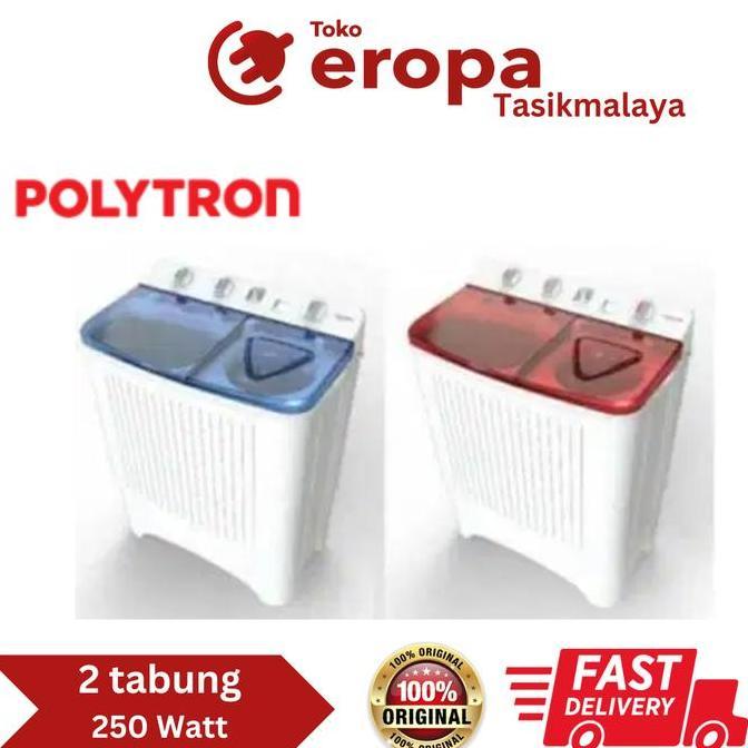 Terlaris Mesin Cuci 2 Tabung 7 Kg Polytron Pwm701