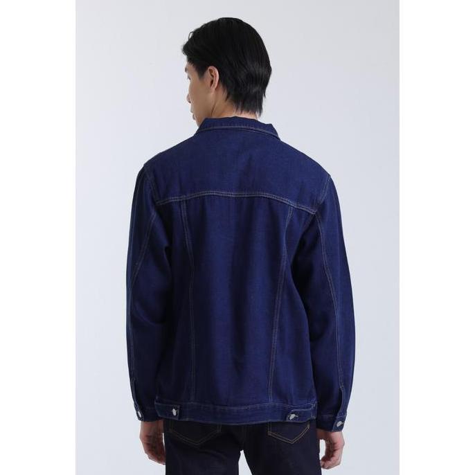 Used 1968 - Braddy Jaket Jeans Pria Grit Overshirt Navy murah