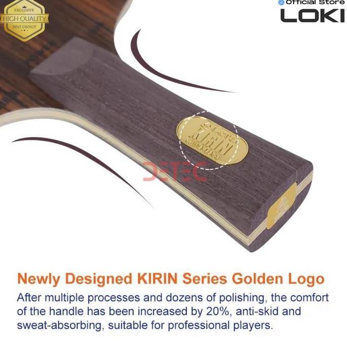 LOKI KIRIN K10 Blade Pingpong - Tenis Meja Kayu Raket (TERBAIK) (TERBARU) (TERMURAH)