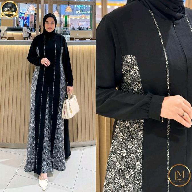 Grosir Kanaya Dress Terbaru Gamis Elegant Daily Bahan Yoris Original Zhafira