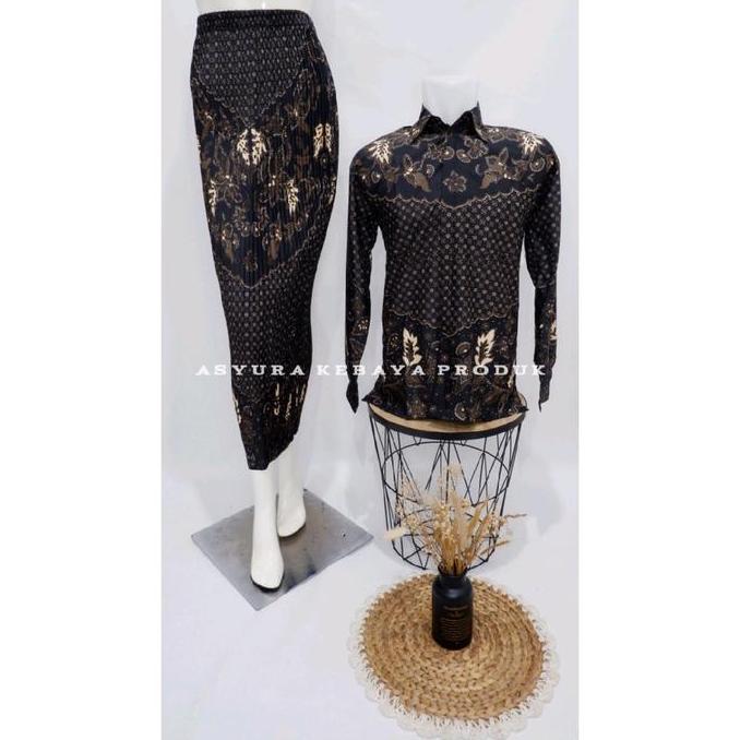 Murah Kemeja Batik Couple Rok Wanita Kemeja Batik Couple Pasangan Kemeja Batik Lengan Panjang Kemeja