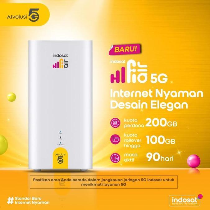 Indosat HiFi Air 5G H2 Modem 5G High Speed 200Gb