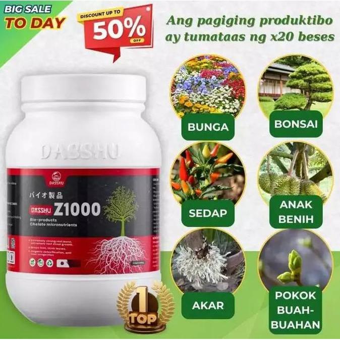 PREMIUM Pupuk Dasshu Z1000 - Perangsang Akar Tunas Buah | Pupuk Organik Kualitas Teknologi Japan Bis