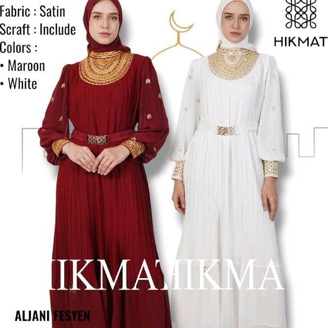 Sale D8837 - Gamis Abaya Hikmat Fashion Original Set Hijab
