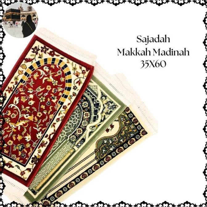 (BEST SELLER) COD Sajadah Carpet Original Mekkah Madinah/ Sajadah Mini/Sajadah Muka/ Original Import