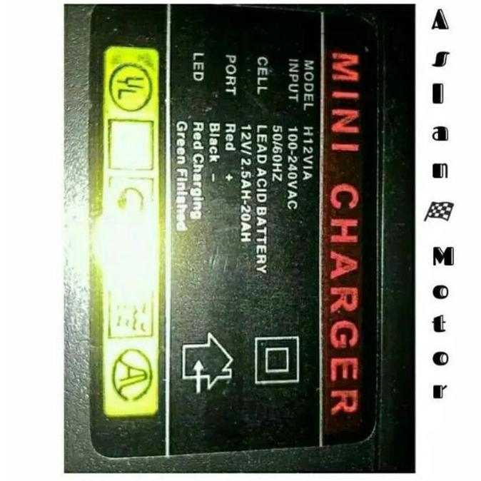 Cas Aki Motor/ Charger Aki Accue 12 Volt/ Charger Aki Motor Battry bisa buat tes lampu