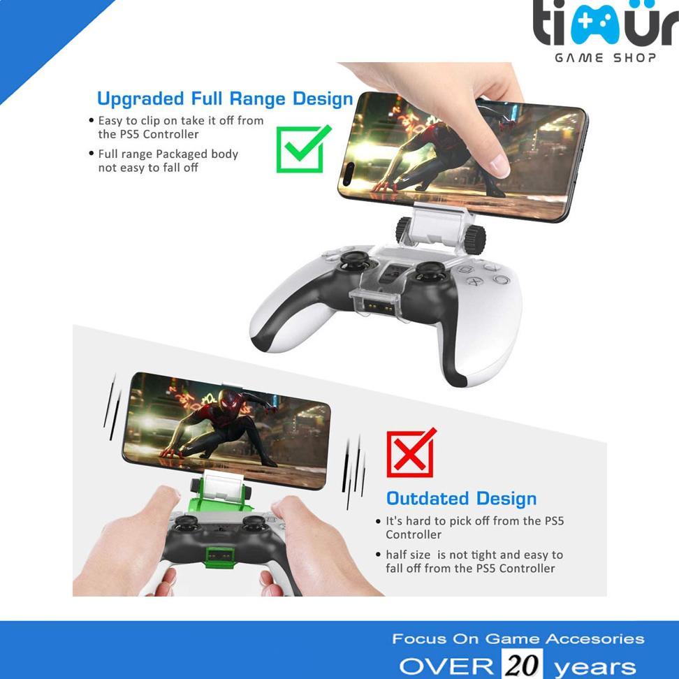 Mobile Clamp Game Klip Holder Phone HP Android Stik Stick Controller PS5