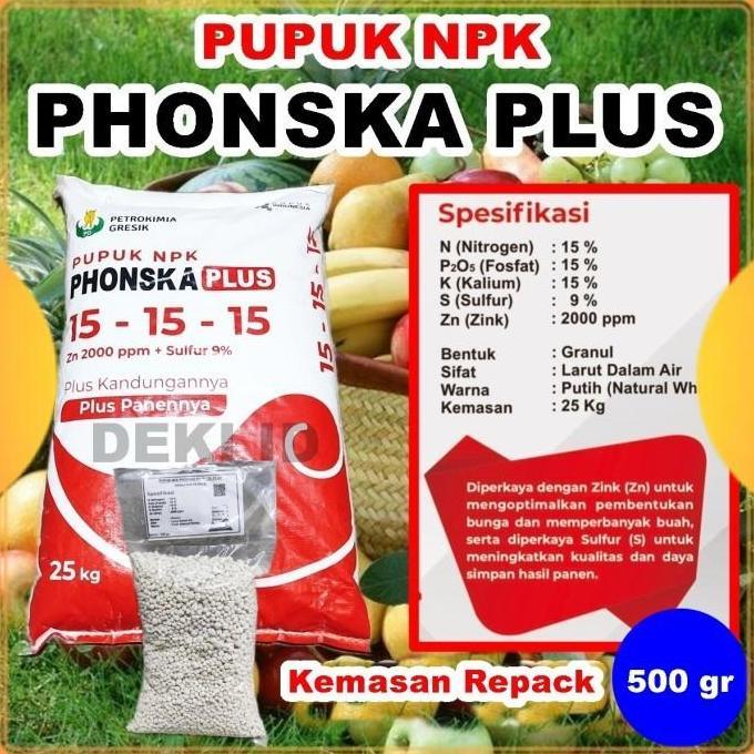 Phonska Plus 500 gr Repack Pupuk NPK Ponska 151515