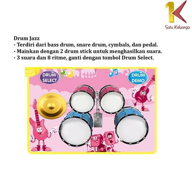 [COD] SK M378 Mainan Edukasi Anak 2IN1 Piano Drum Alat Musik Bersuara