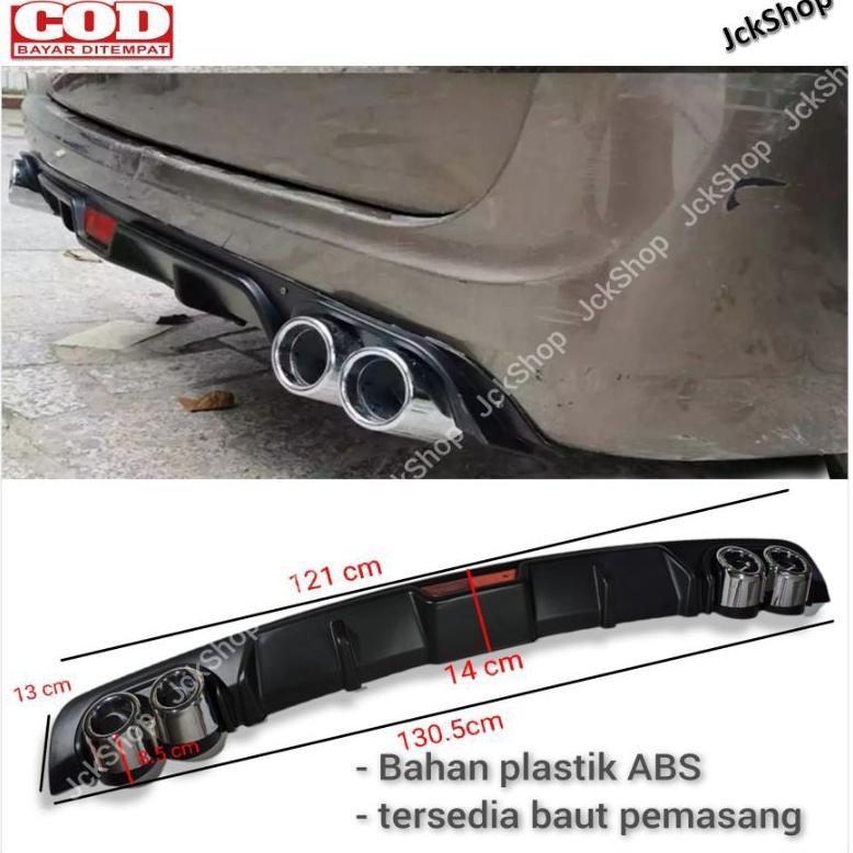 Rear Diffuser Bumper Belakang Mobil Hitam