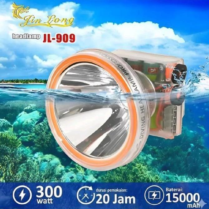 Senter Kepala Selam Jinlong 300w Ring 100 JL909