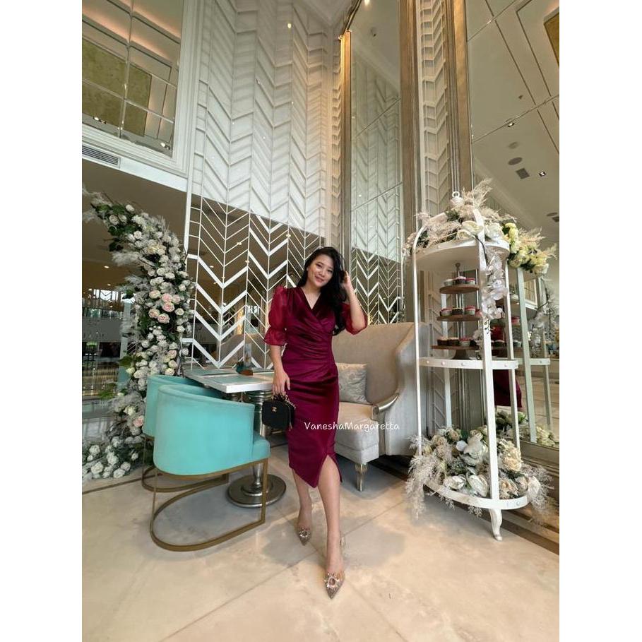 [VM] - 9021 - Dress Pesta / Dress Bludru murah / Dress pesta Bludru