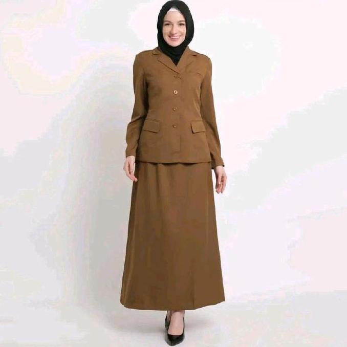 Seragam Kheki Tua Wanita ,Baju Dinas ASN,PNS,Pemda Tua Wanita ,Seragam ASN Khek Tua Wanita , Setelan