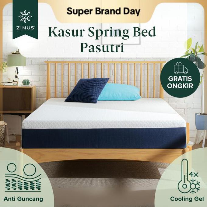 Allo- Kasur Spring Bed Zinus Pasutri My Gel Memory Foam Anti-Berderit Furniture