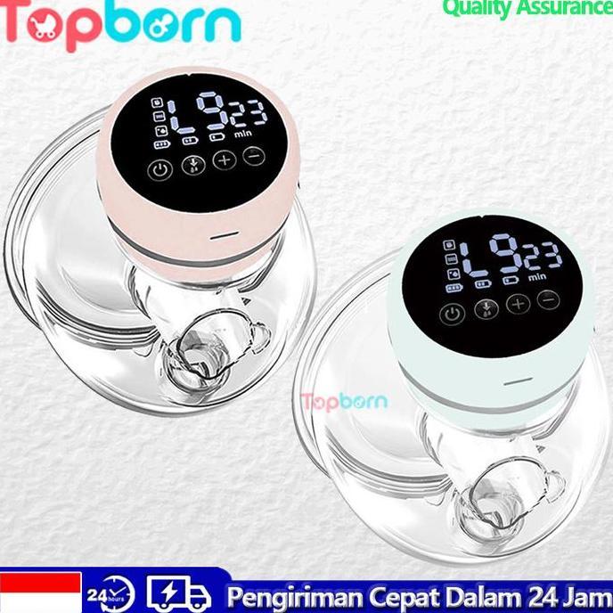 Topborn Electric Breast Pump Pompa Payudara Listrik Bebas Genggam Yang Dapat Dipakai Portabel Pijat 