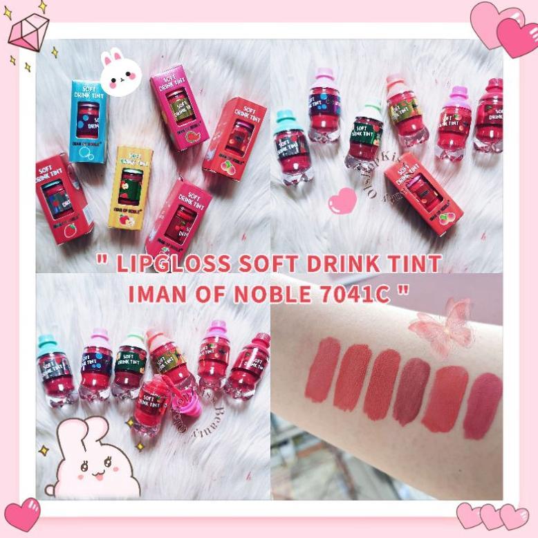 PROMO LIP GLOSS SOFT DRINK TINT IMAN OF NOBLE LIPGLOSS MATTE 7041C