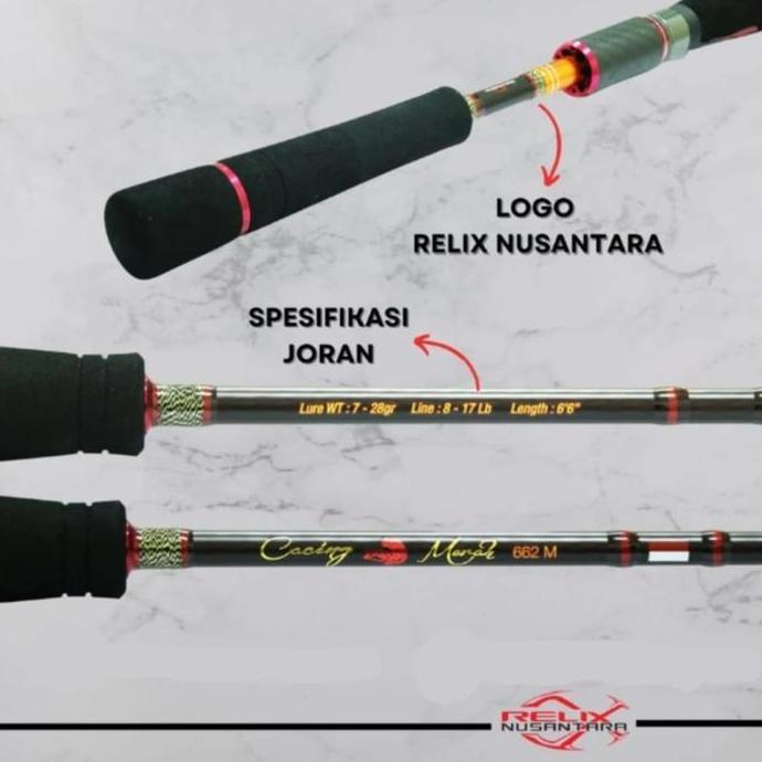 Relix Nusantara Joran Cacing Merah 662M Gen 2 SP & BC