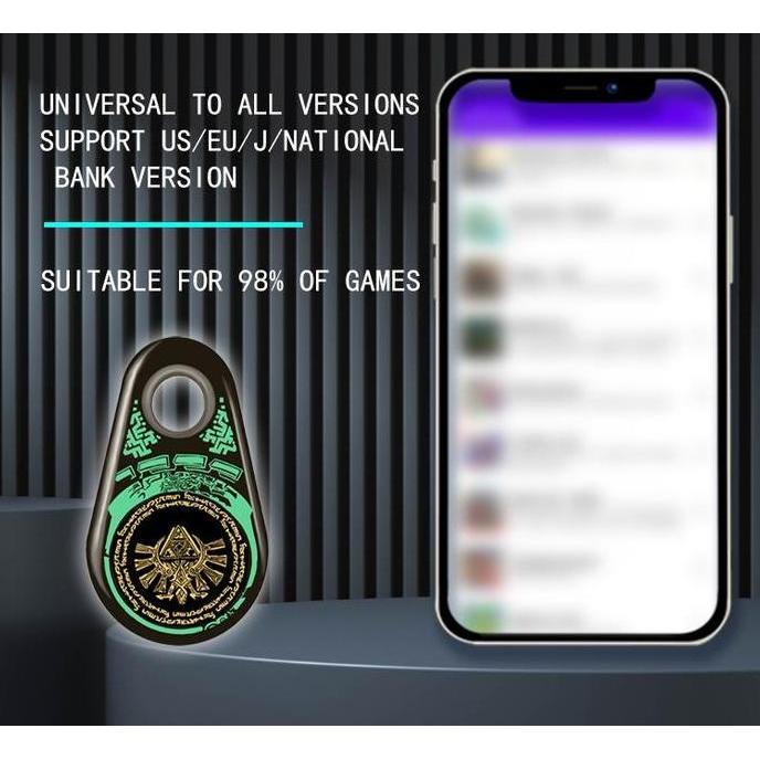 Consolflip- Amiibolink Allmiibo Pro Sheikah Slate Pixel.Js Oled - Emulator Nfc Modern Dengan Bluetoo